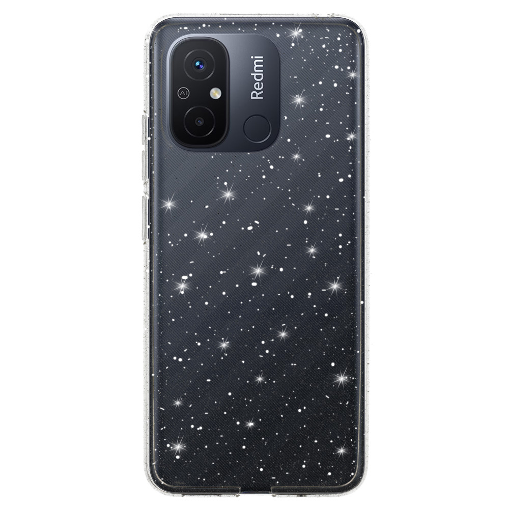 Crystal Glitter Case for Xiaomi Redmi 12C/11A Silver