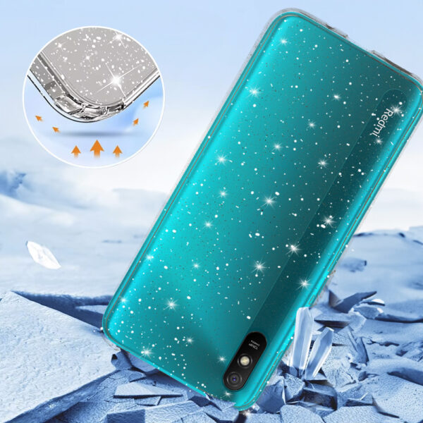 Crystal Glitter Case do Xiaomi Redmi 9A Silver