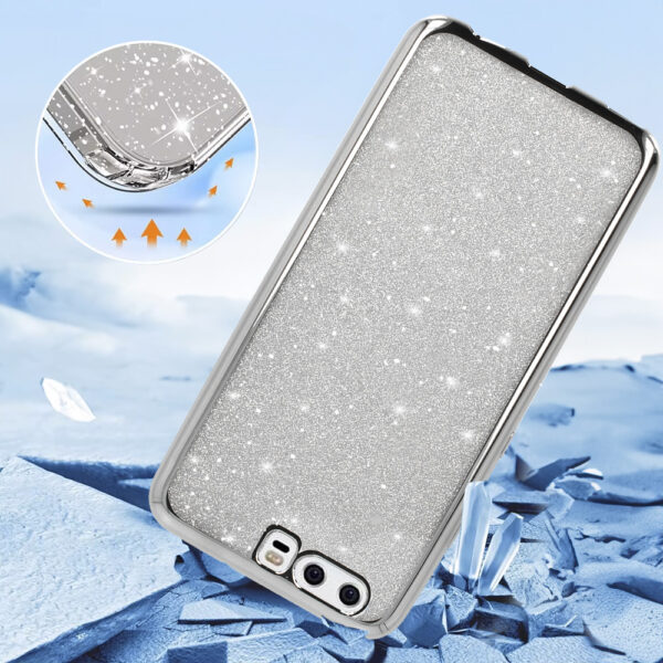Elektro Glitter Case for HUAWEI P10 SILVER