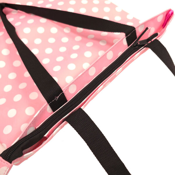 Shopping bag Wonder pattern 2 light pink polka-dot