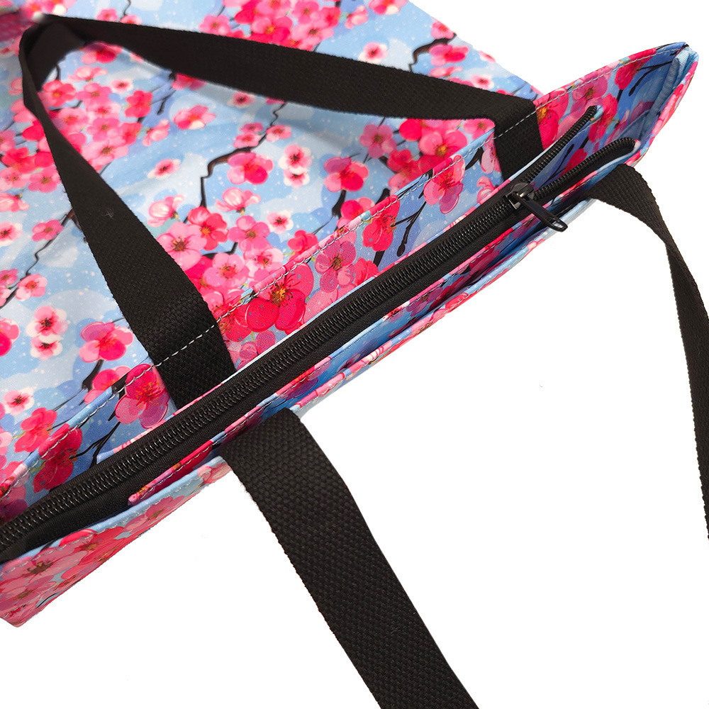 Shopping bag Wonder pattern 1 blue