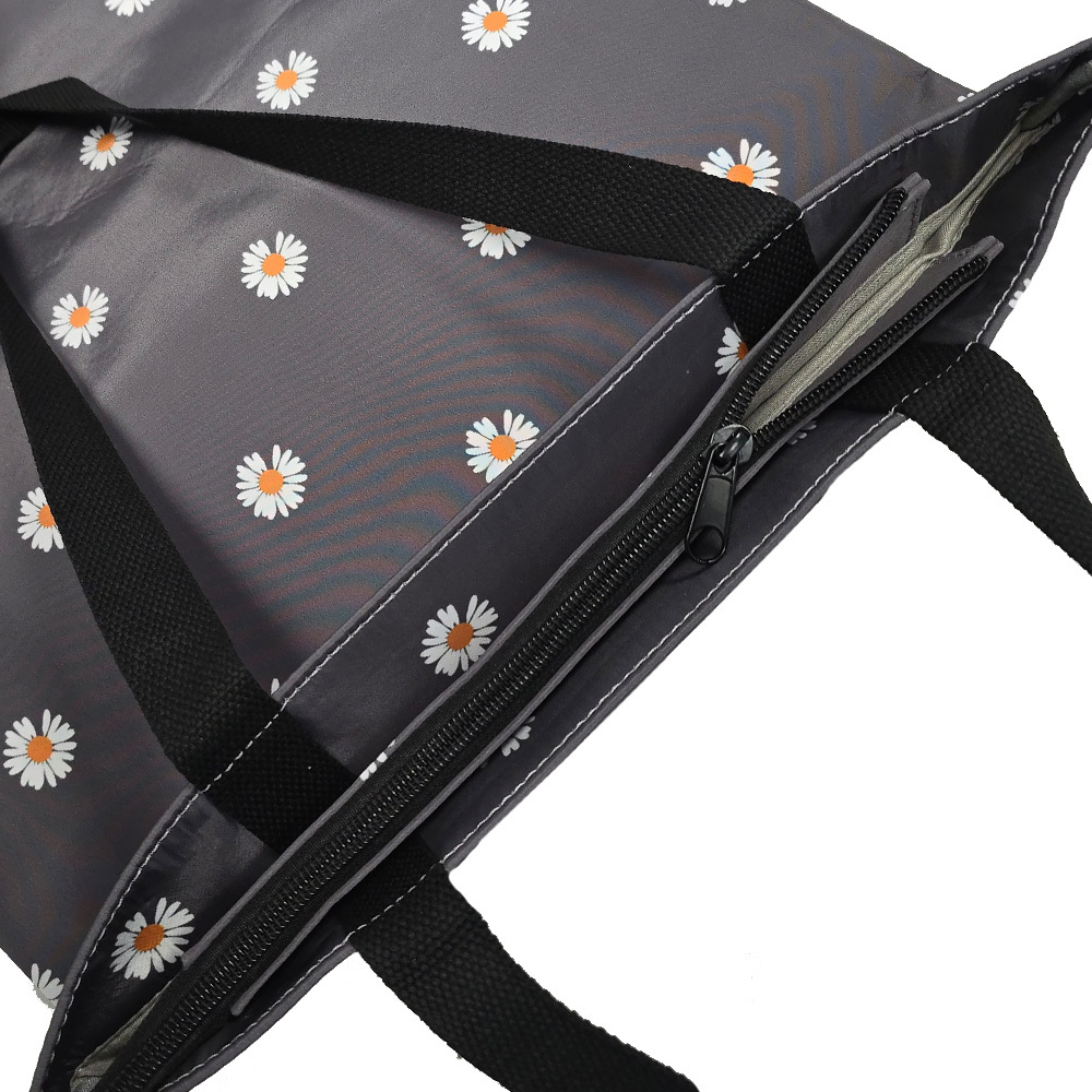 Shopping bag Wonder pattern 3 grey