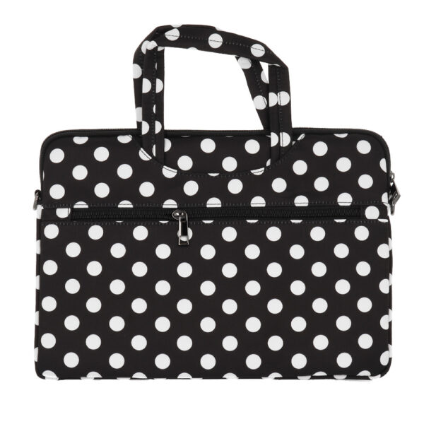 Wonder Briefcase Laptop 13-14 inches black polka-dot