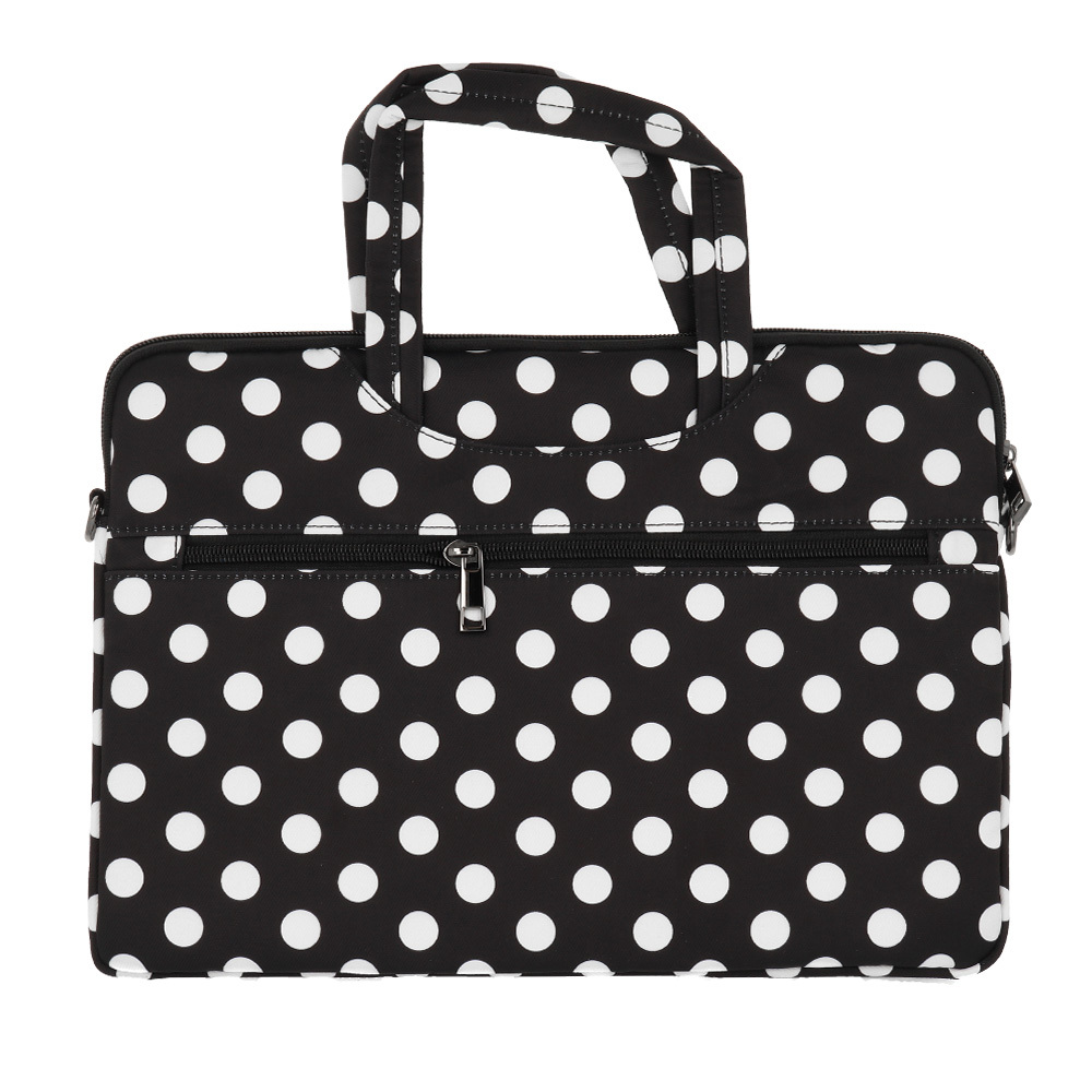 Wonder Briefcase Laptop 13-14 inches black polka-dot