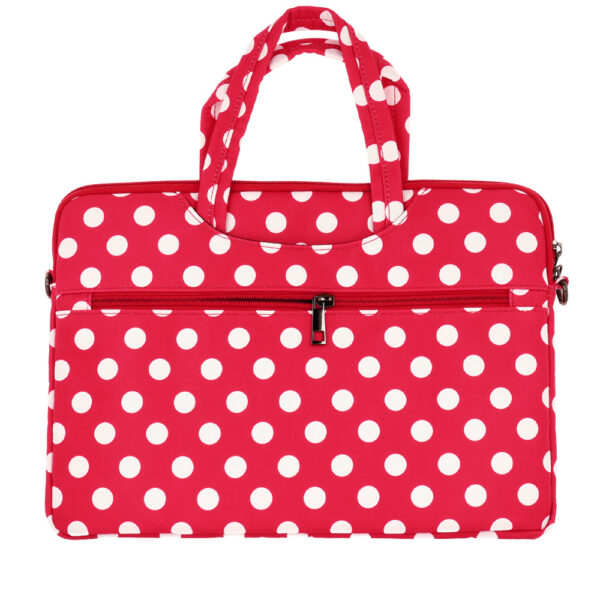 Wonder Briefcase Laptop 13-14 inches red polka-dot
