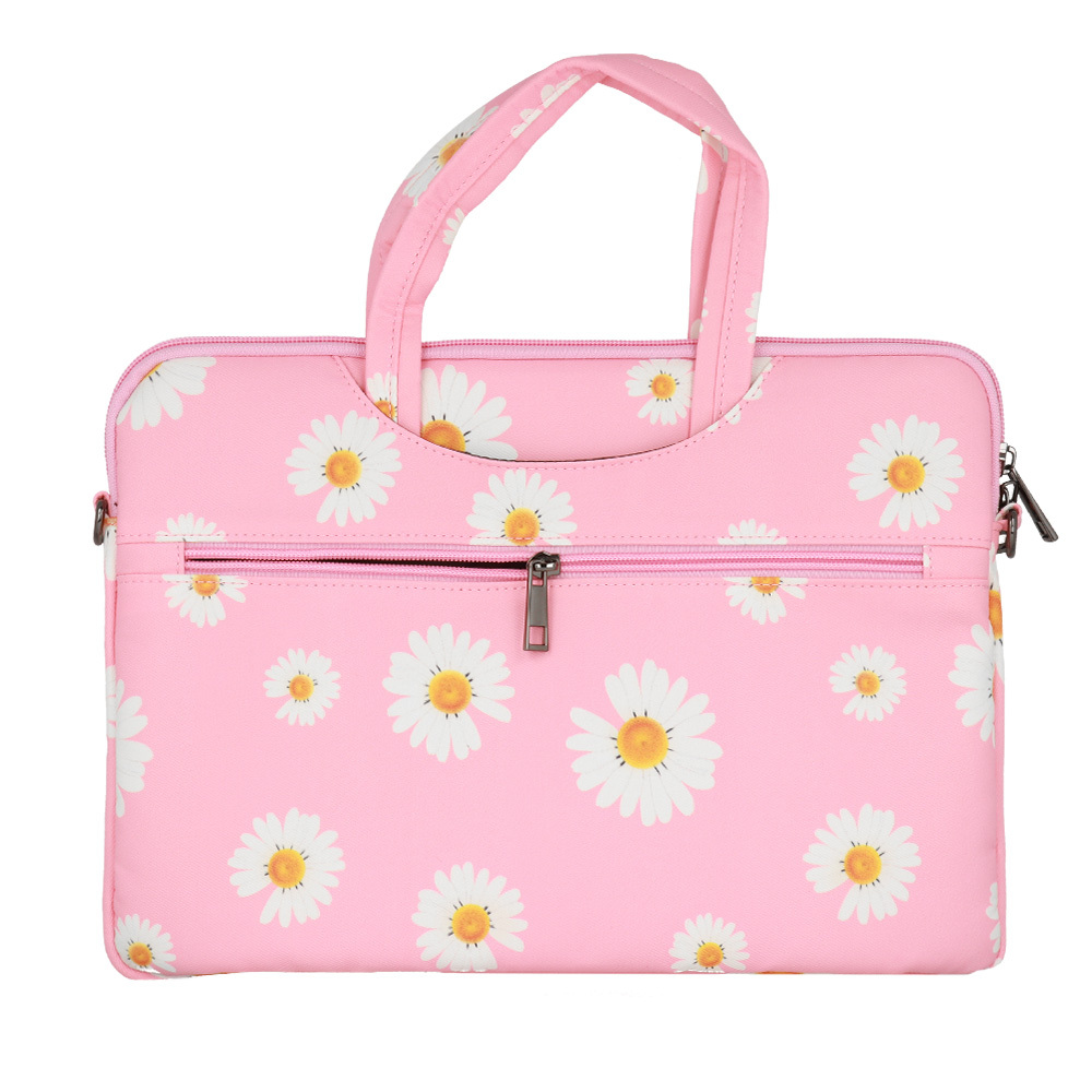 Wonder Briefcase Laptop 17 inches pink daisies