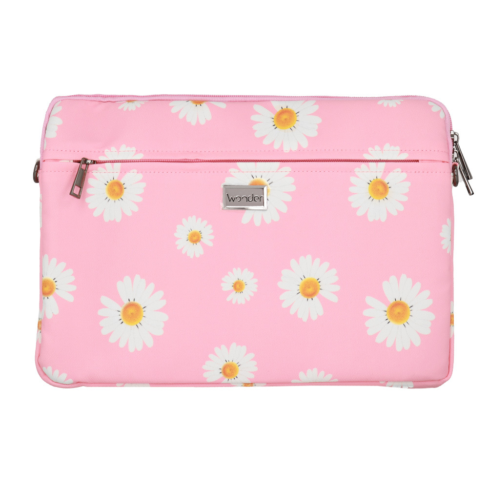 Wonder Sleeve Laptop 13-14 inches pink daisies