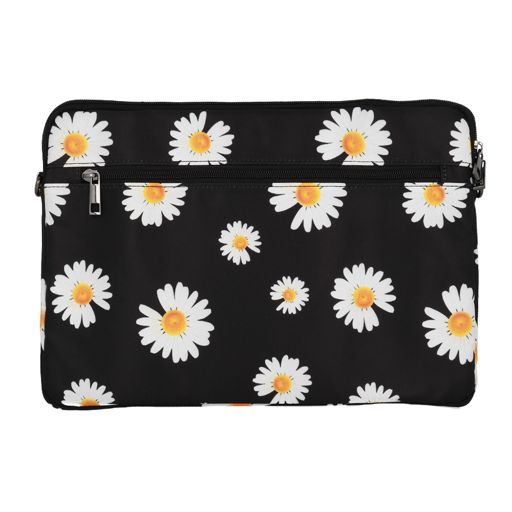 Wonder Sleeve Laptop 15-16 inches black daisies