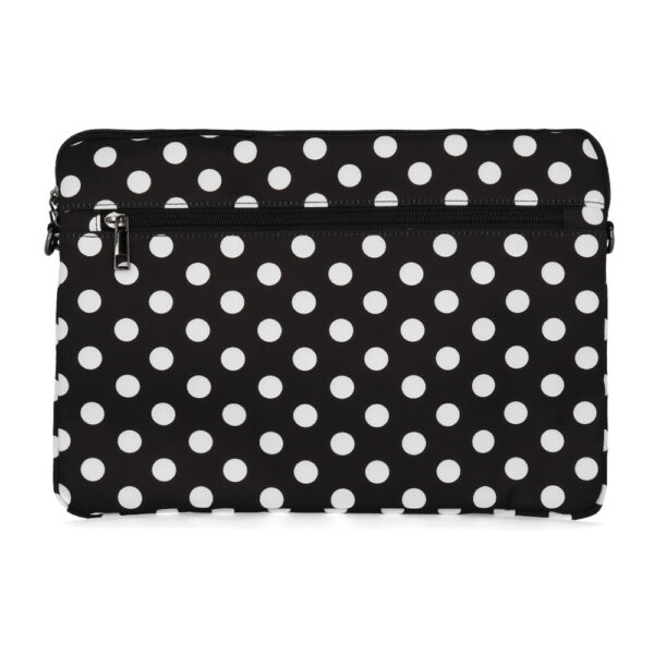 Wonder Sleeve Laptop 17 inches black polka-dot