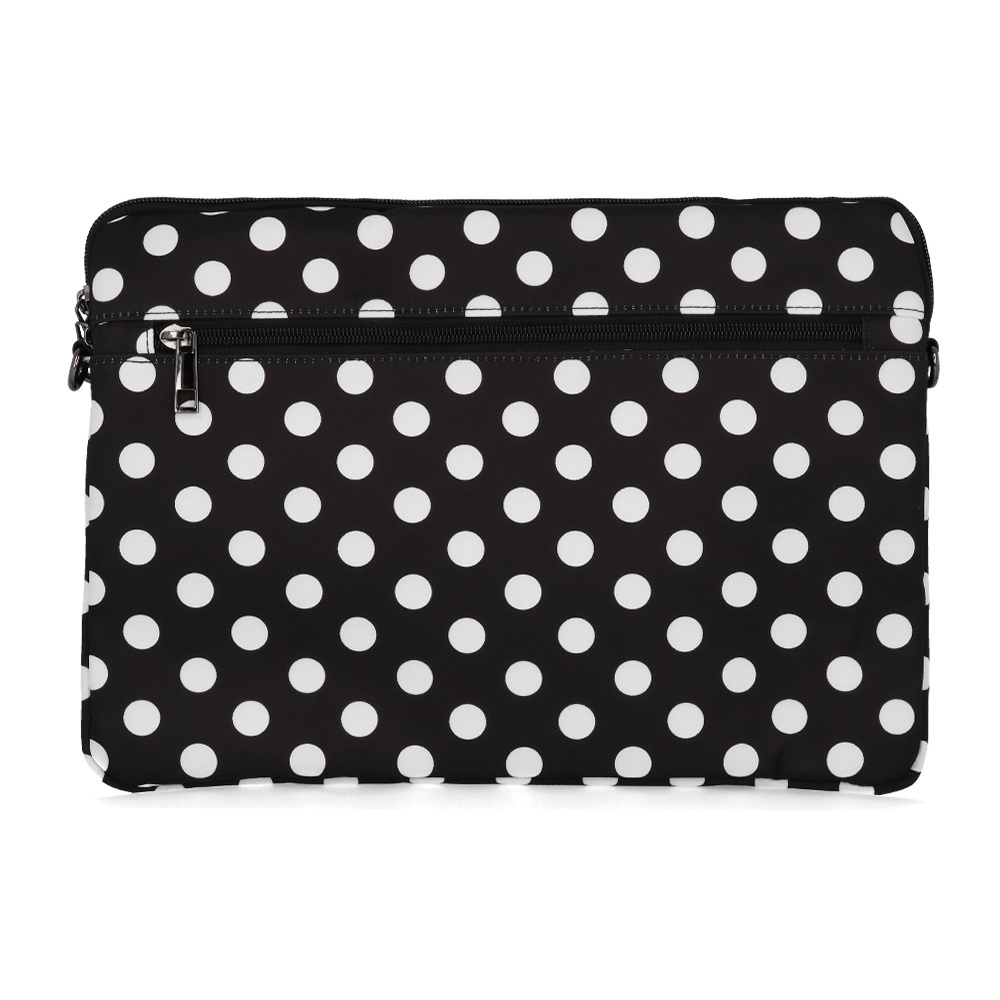 Wonder Sleeve Laptop 17 inches black polka-dot