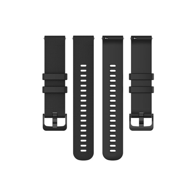Universal silicone loop 22mm design 1 black