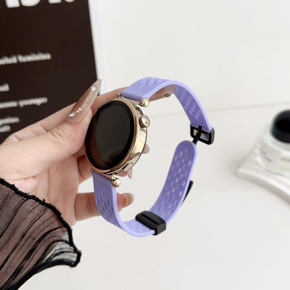 Universal silicone loop 22mm design 2 purple
