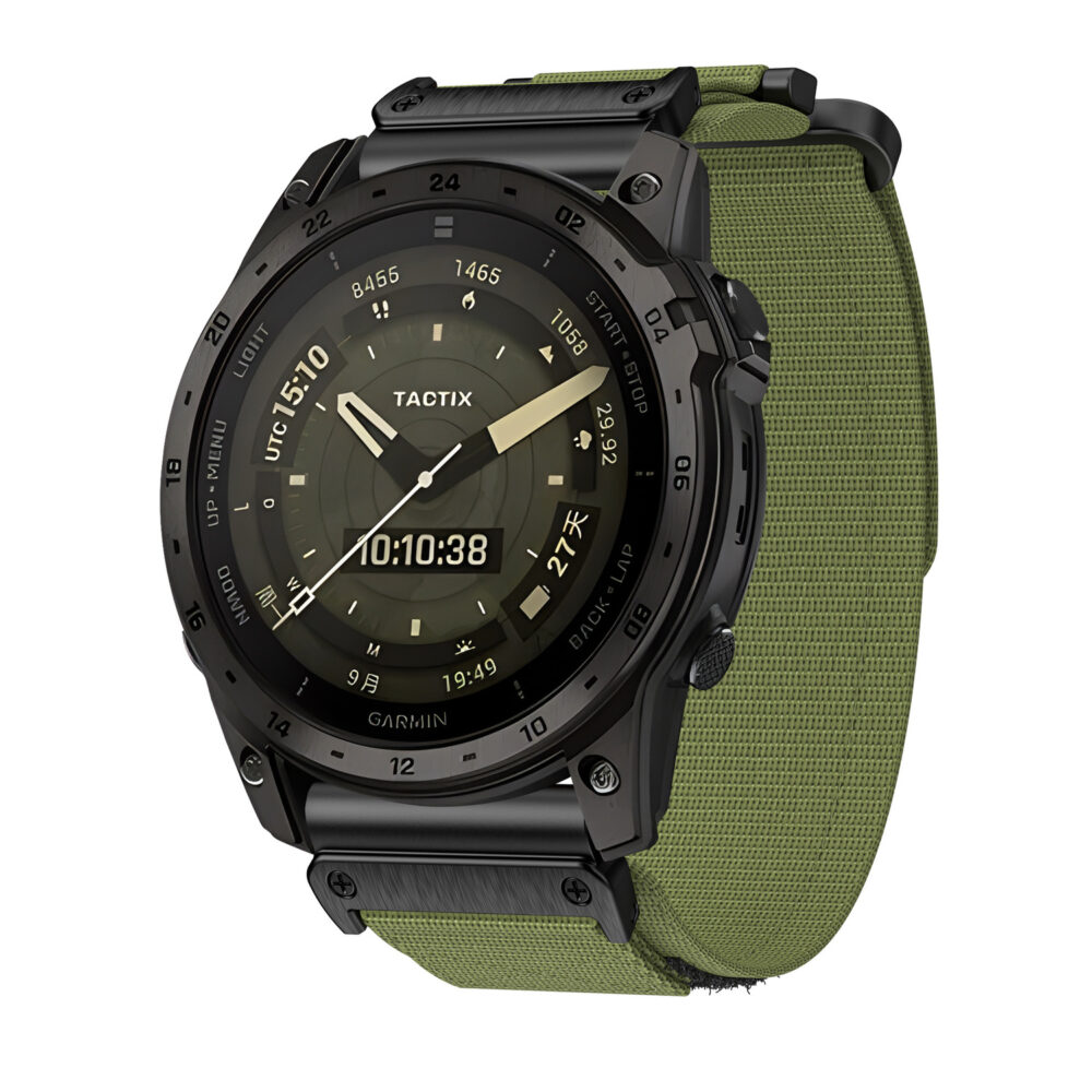 Nylon loop for Garmin 22mm design 1 green