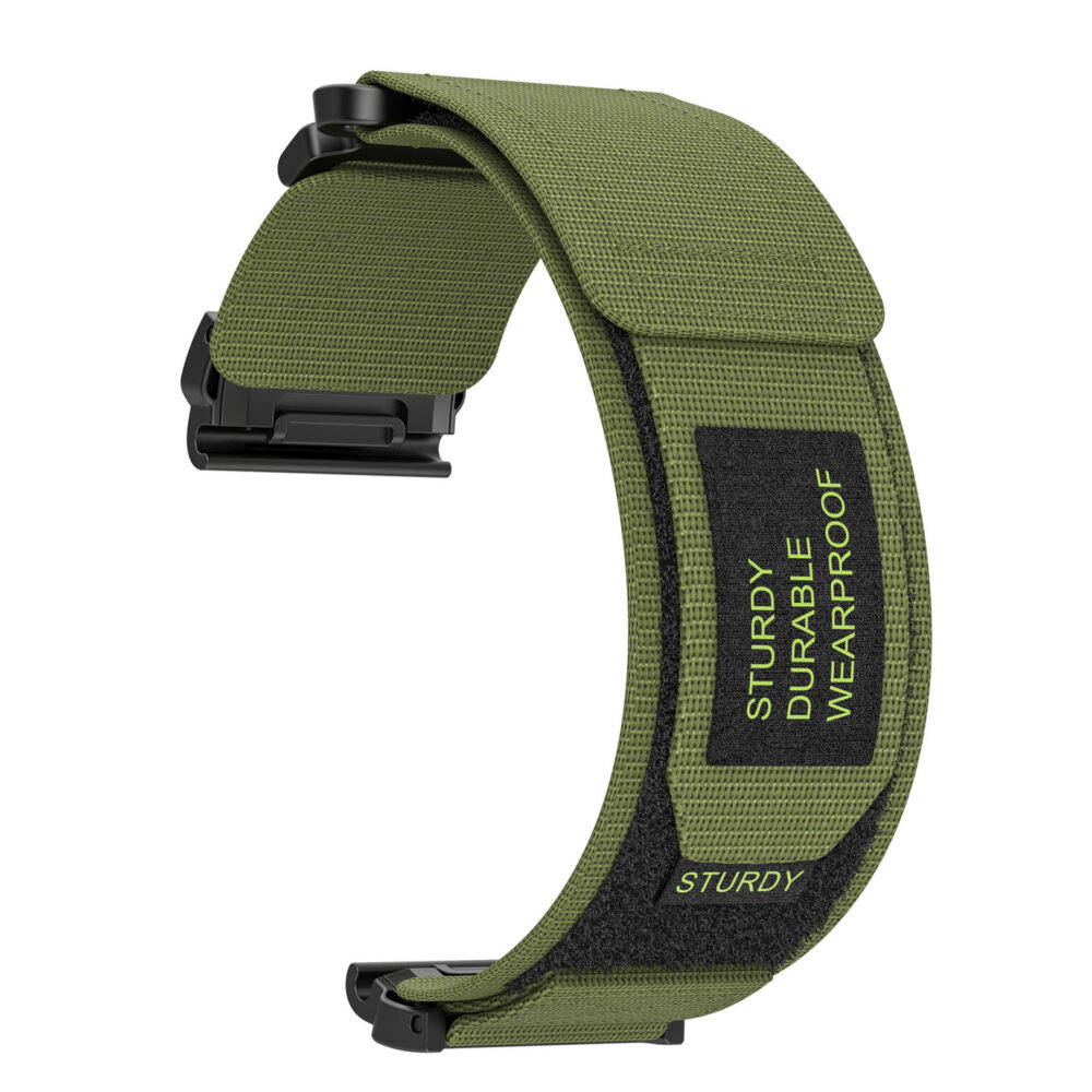 Nylon loop for Garmin 22mm design 1 green