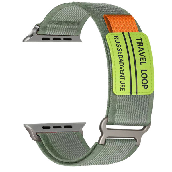 Nylon loop for Apple Watch 42/44/45/49 design 3 khaki