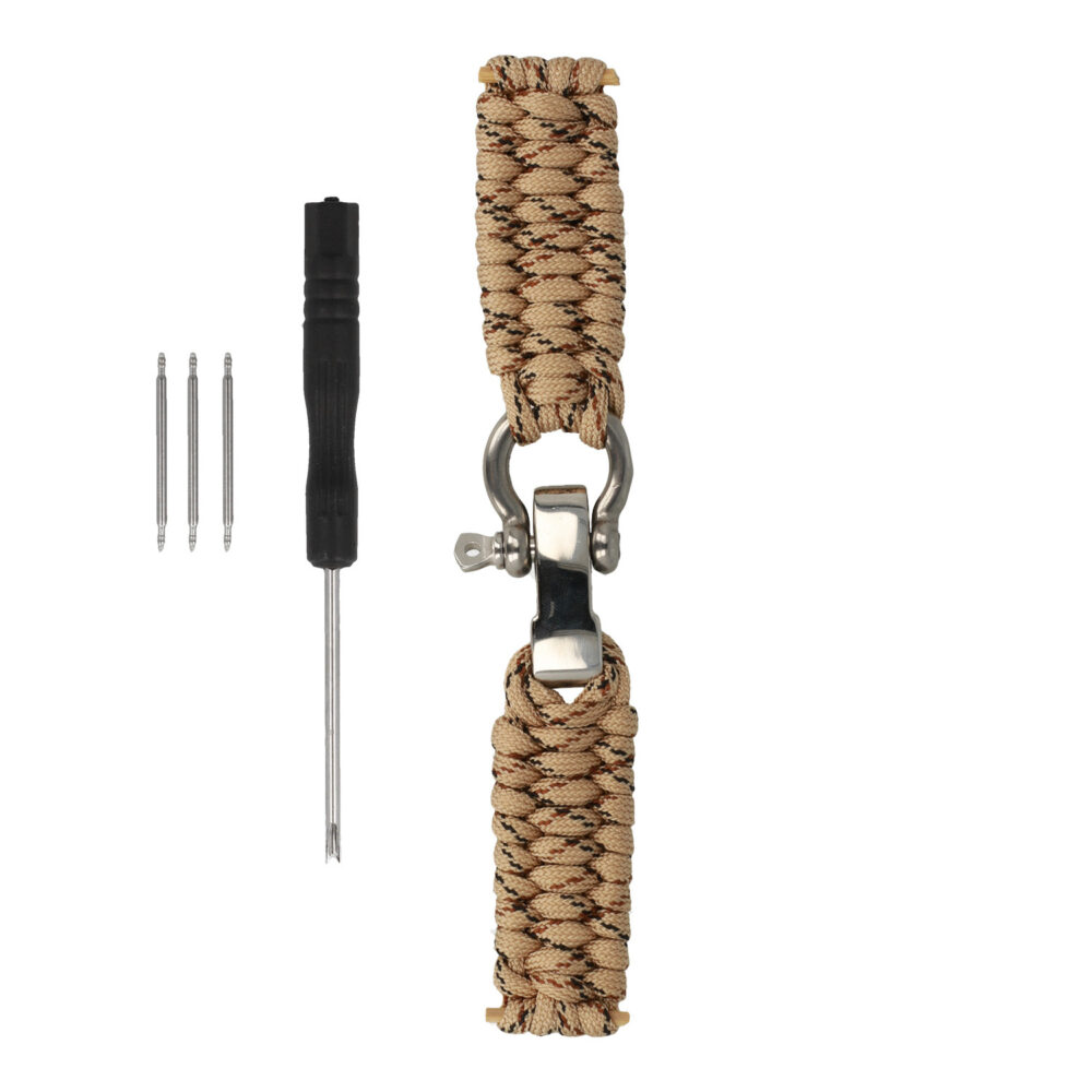 Universal nylon loop 22mm design 1 beige