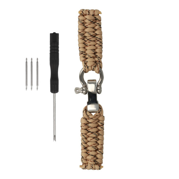Universal nylon loop 22mm design 1 beige
