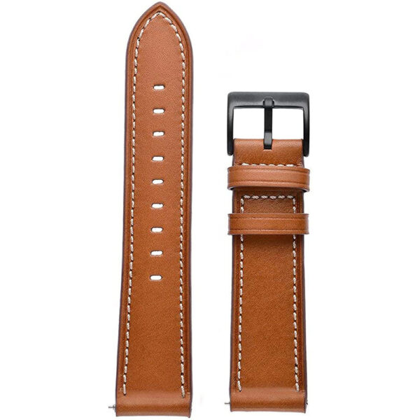 Universal leather loop 22mm design 1 brown