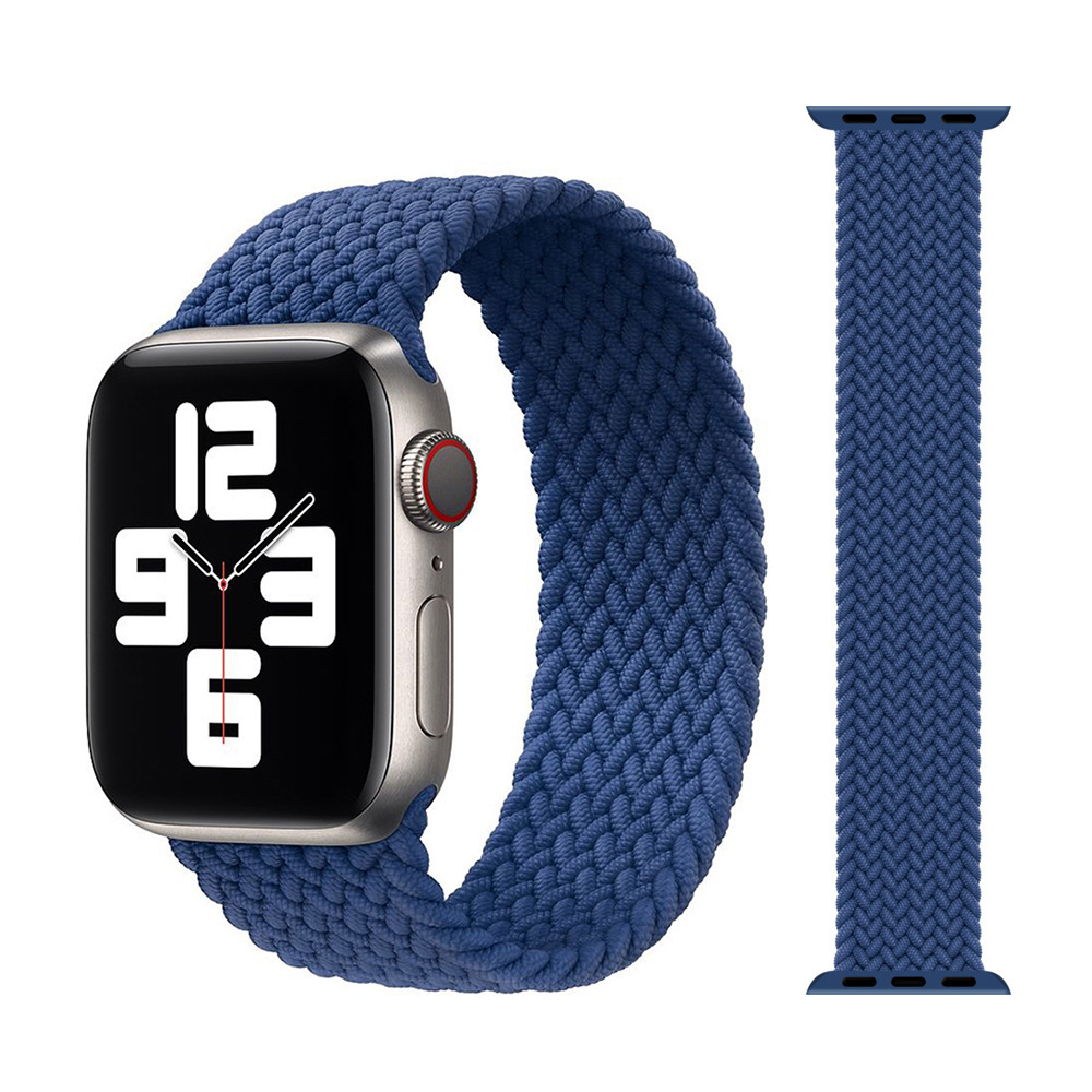 Braided loop for Apple Watch 42/44/45/49 design 1 navy