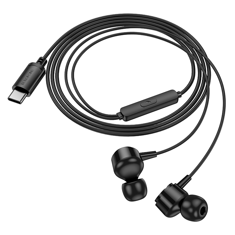 Borofone Earphones BM94 Sonar with microphone Type C (DAC) black