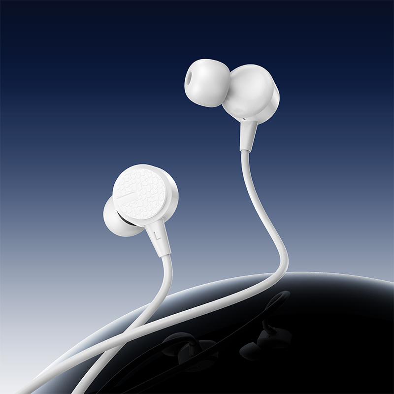 Borofone Earphones BM94 Sonar with microphone Type C (DAC) white