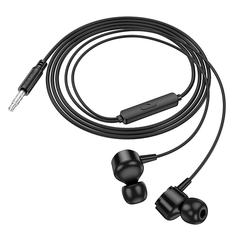 Borofone Earphones BM94 Sonar with microphone black