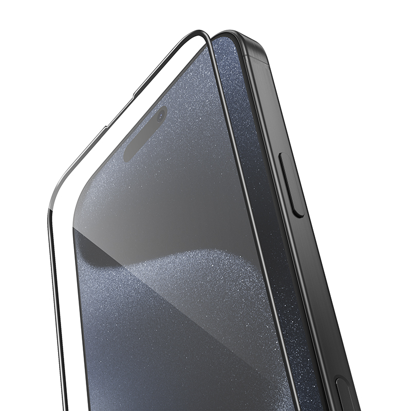 Borofone Tempered glass BF8 Diamond Armor Full Screen 5D Large Arc for Iphone 16 Pro - 10 pieces