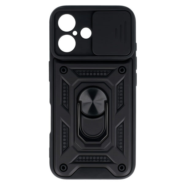 Slide Camera Armor Case for Iphone 16 Plus Black