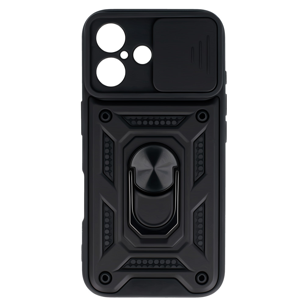 Slide Camera Armor Case for Iphone 16 Plus Black