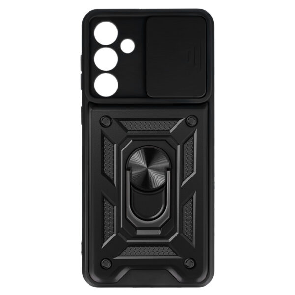 Slide Camera Armor Case for Samsung Galaxy M55 5G Black
