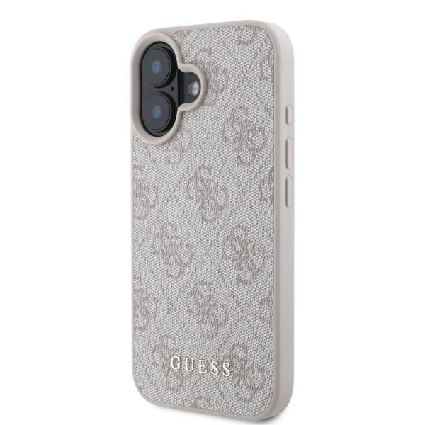 Original Case GUESS hardcase 4G Classic GUHCP16SG4GFPI for Iphone 16 pink