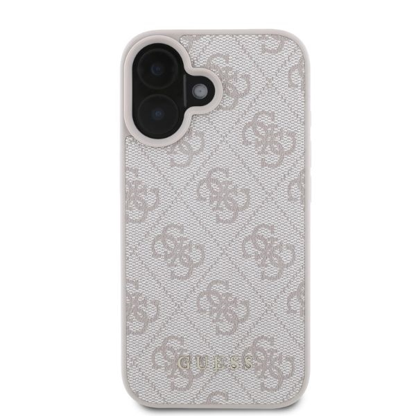 Original Case GUESS hardcase 4G Classic GUHCP16SG4GFPI for Iphone 16 pink