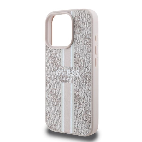 Original Case GUESS hardcase 4G Printed Stripes MagSafe GUHMP16XP4RPSP for Iphone 16 Pro Max pink