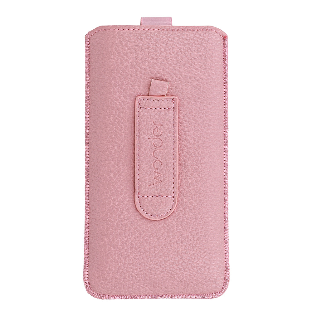 WONDER Deko Pouch Case (Size XXL) for Samsung S25 Ultra/S24 Ultra/M35/M23/A16 5G/Xiaomi Redmi 14C pink