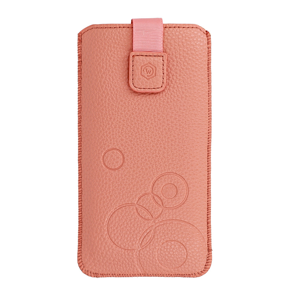 WONDER Deko Pouch Case (Size XXL) for Samsung S25 Ultra/S24 Ultra/M35/M23/A16 5G/Xiaomi Redmi 14C peach
