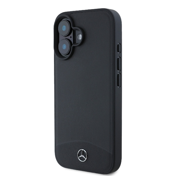 Original Case MERCEDES hardcase Leather Urban MEHCP16MARMBK for Iphone 16 Plus black
