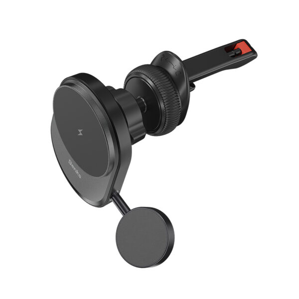 Benks Car holder magnetic CZ06 2 in 1 with induction charging 15W to air vent black