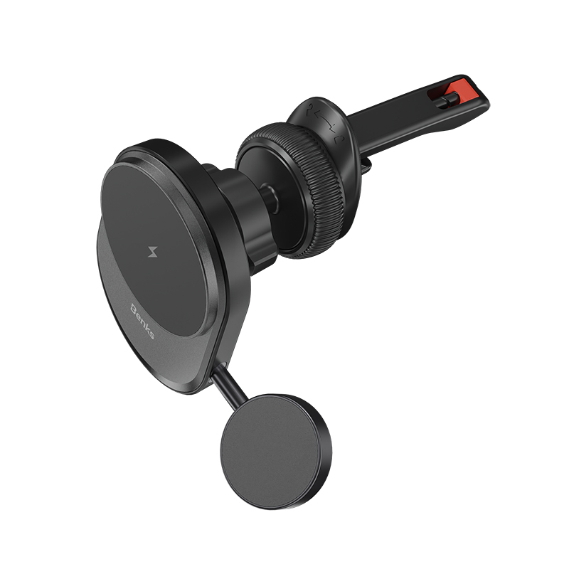 Benks Car holder magnetic CZ06 2 in 1 with induction charging 15W to air vent black