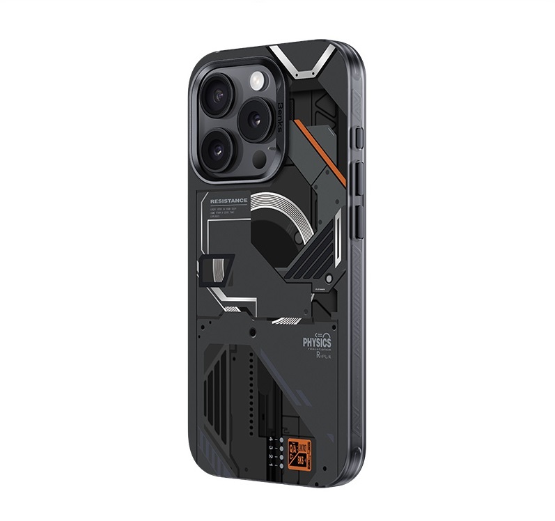 Benks Magnetic Mecha Series Case for Iphone 15 Pro Max black