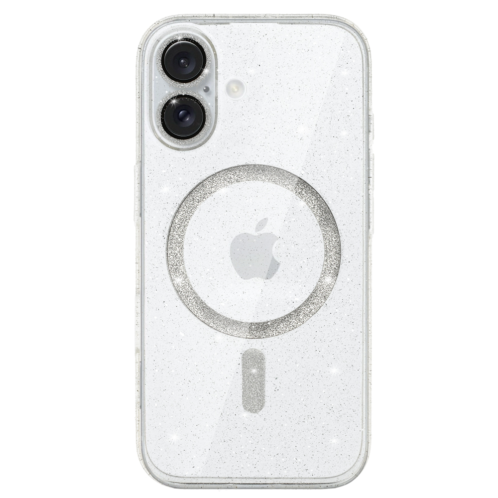 Glitter Magsafe Case for Iphone 16 transparent