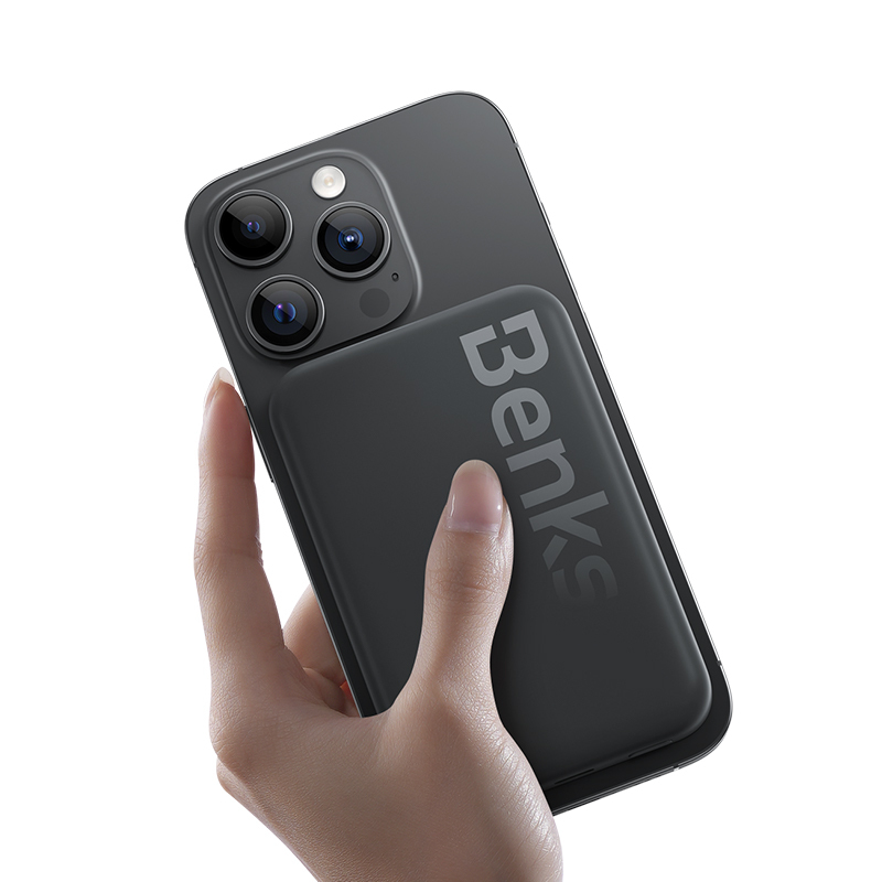 Benks Power bank 6000mAh MP10 - Type C - magnetic with induction charging black