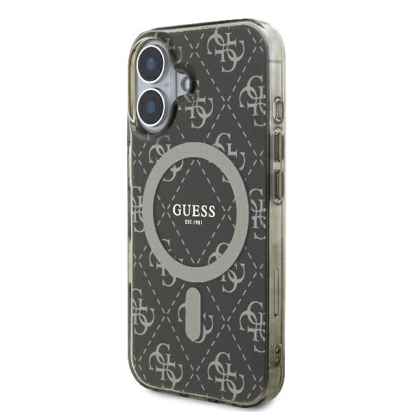 Original Case GUESS IML 4G Background Magsafe GUHMP16SH4DTEW for Iphone 16 brown