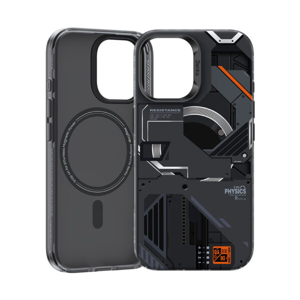Benks Magnetic Mecha Series Case for Iphone 16 Plus black