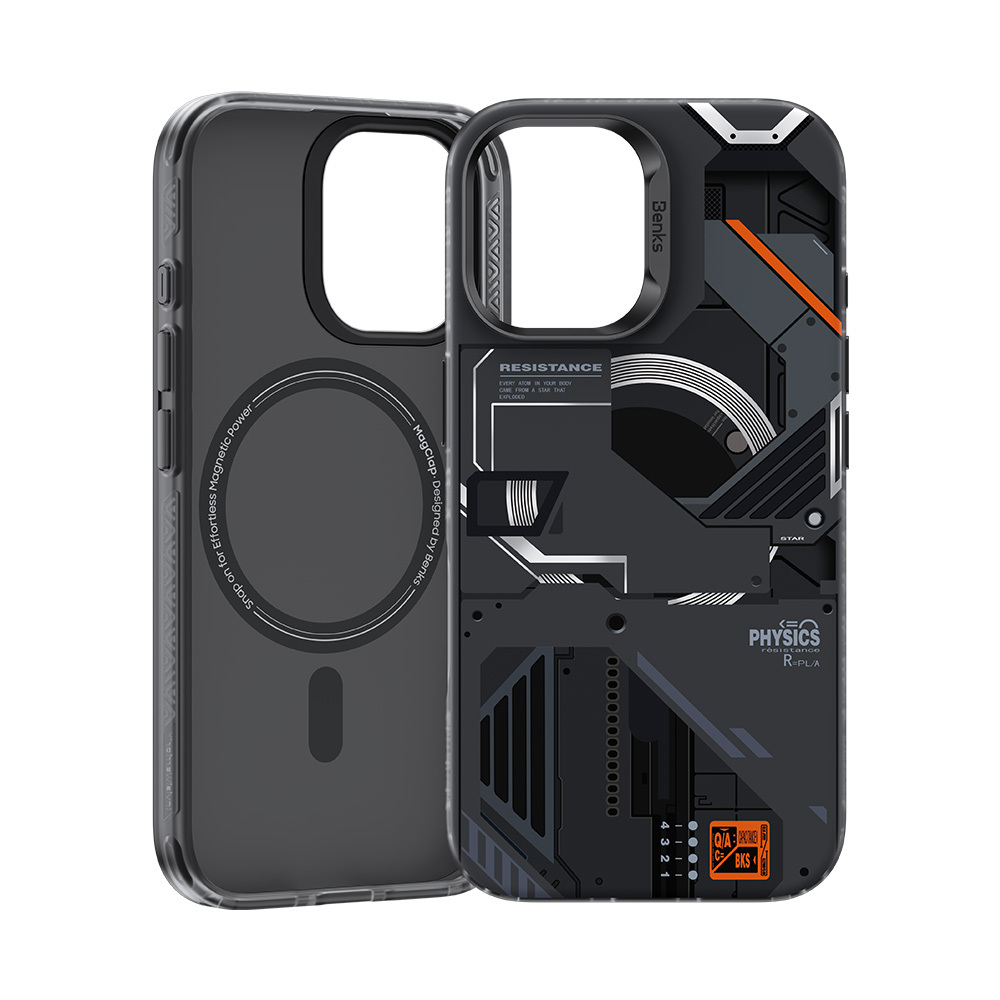 Benks Magnetic Mecha Series Case for Iphone 16 Plus black