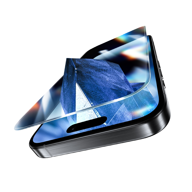 Benks Tempered glass Glass Warrior Sapphire Coating for Iphone 14 Pro Max/15 Plus/16 Plus black