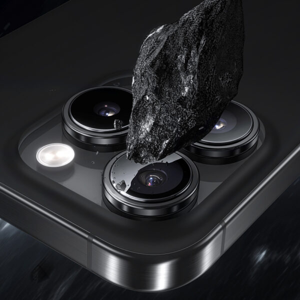 Benks Tempered glass Glass Warrior Lens Protector on camera for Iphone 16 Pro/16 Pro Max (lens 3 pieces) black