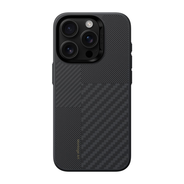 Benks Montage Magnetic Armor Pro Kevlar Case Metal Frame 600D+1500D for Iphone 16 Pro black