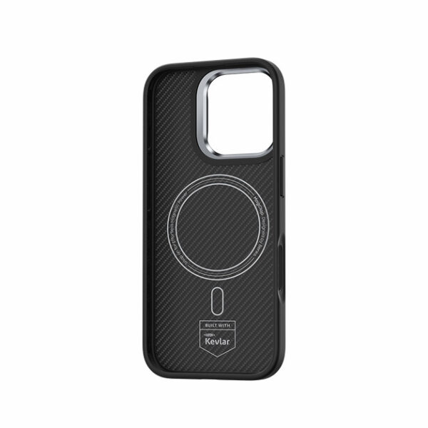 Benks Magnetic Armor Pro Kevlar Case Metal Frame 600D for Iphone 16 Plus black