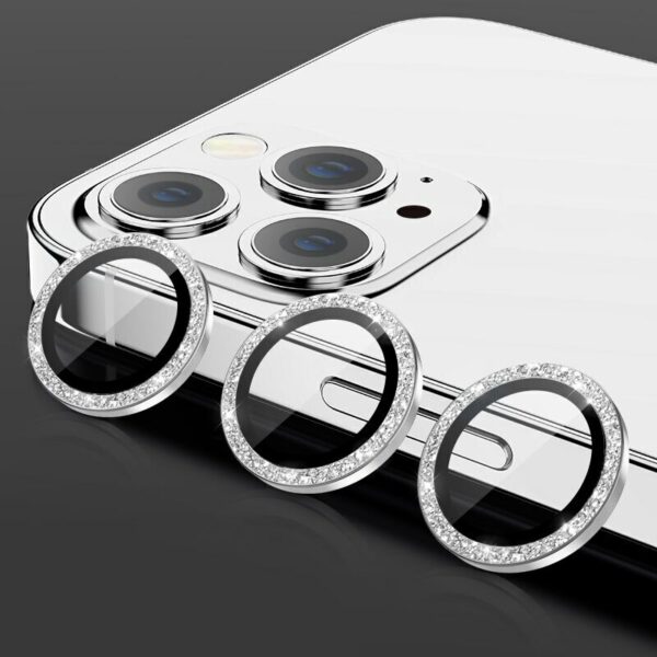 Tempered Glass HARD DIAMOND for camera (LENS) for Iphone 16/16 Plus silver (lens 2 pieces)