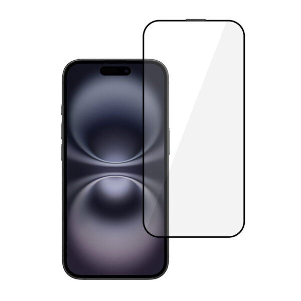 Tel Protect Full Glue 6D Tempered Glass for IPHONE 16 PLUS BLACK